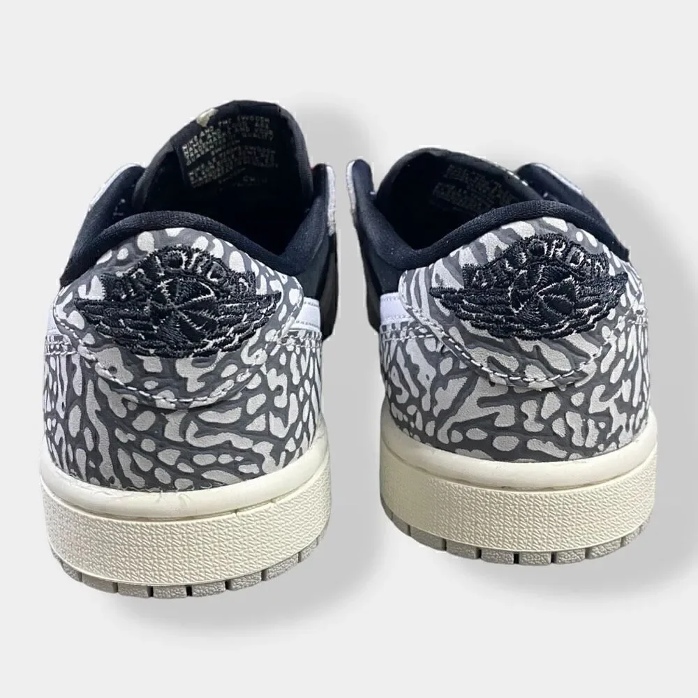 Nike Air Jordan 1 Retro Low OG Black Cement Sail CZ0790-001 Mens size 5/ 6.5 W
